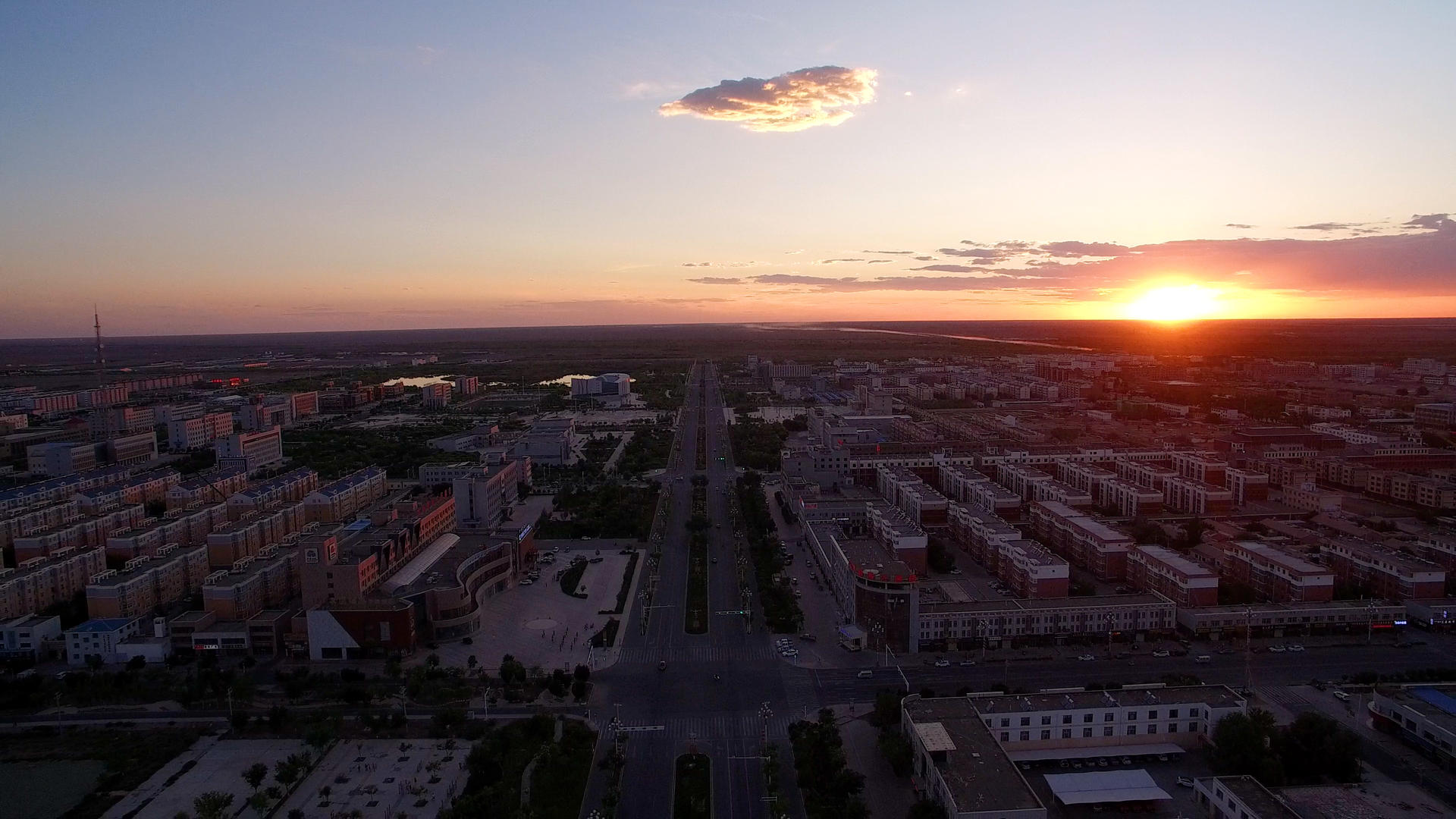 内蒙古额济纳旗航拍视频的预览图