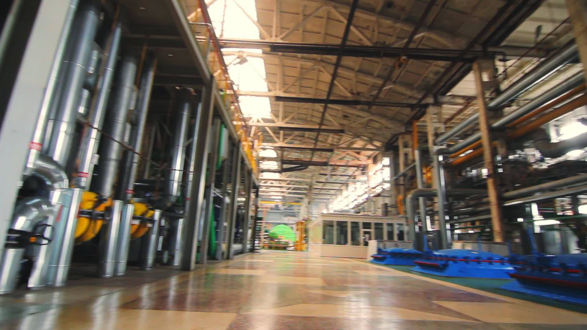 工业工厂内部工业工厂背景工厂视频的预览图