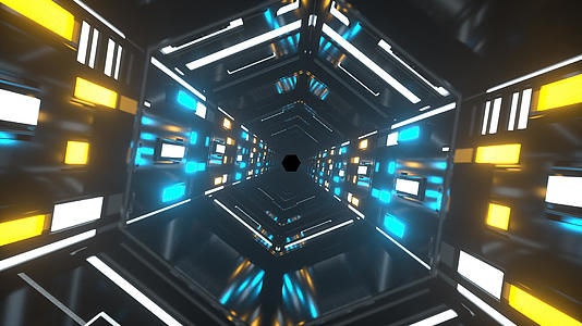 光芒隧道穿梭动画视频的预览图