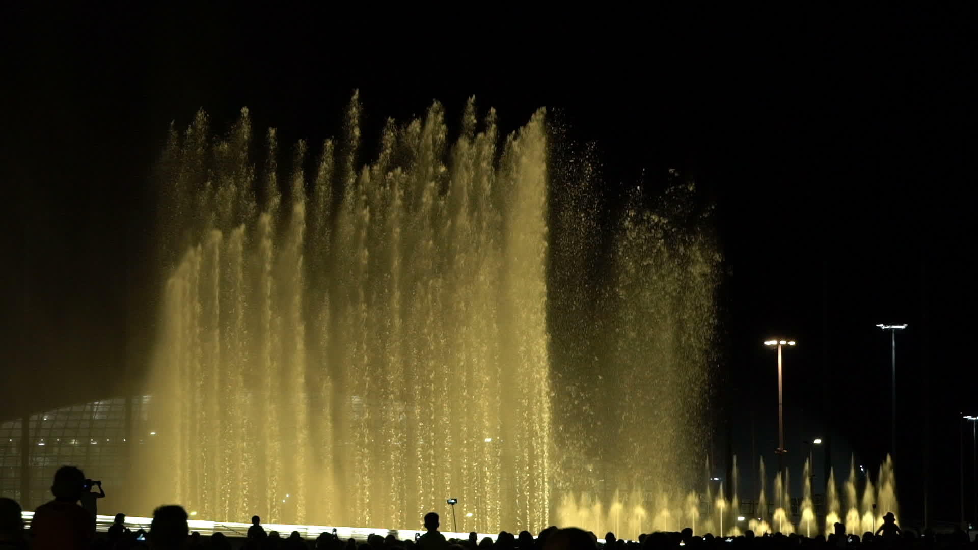 人们欣赏索契的歌唱喷泉视频的预览图