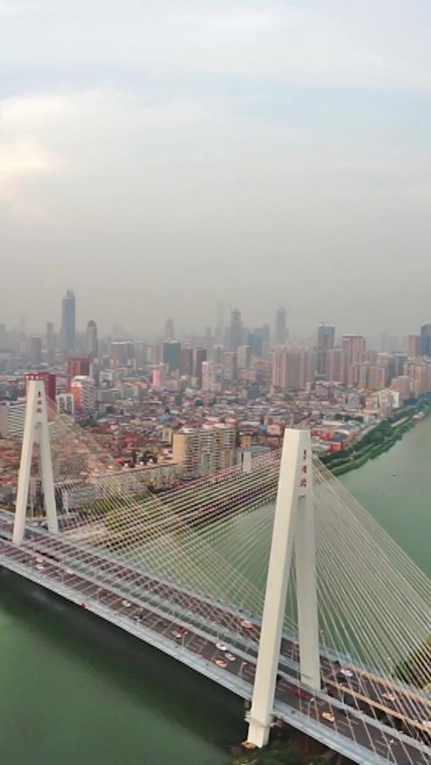 月湖桥交通视频武汉汉江两岸风光视频的预览图