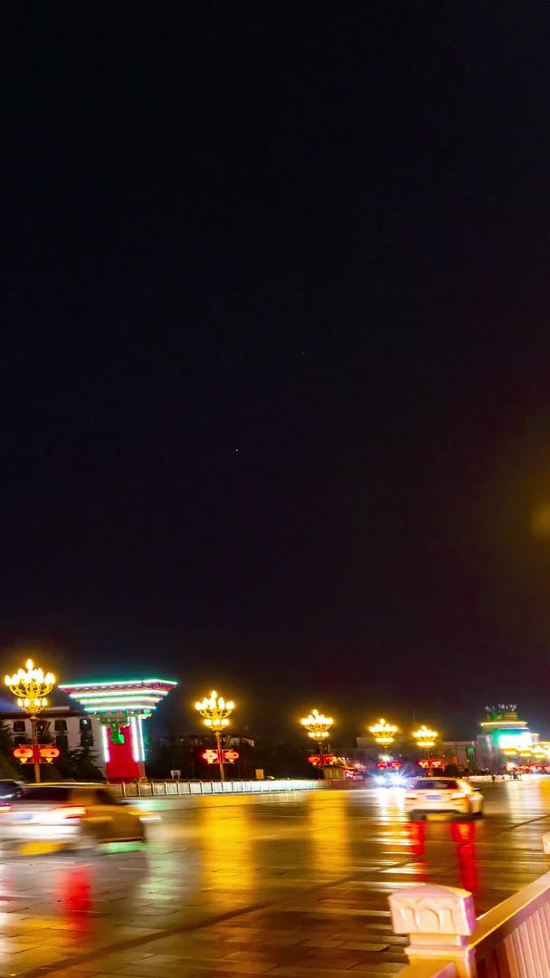 著名景点布达拉宫晚上延迟视频的预览图