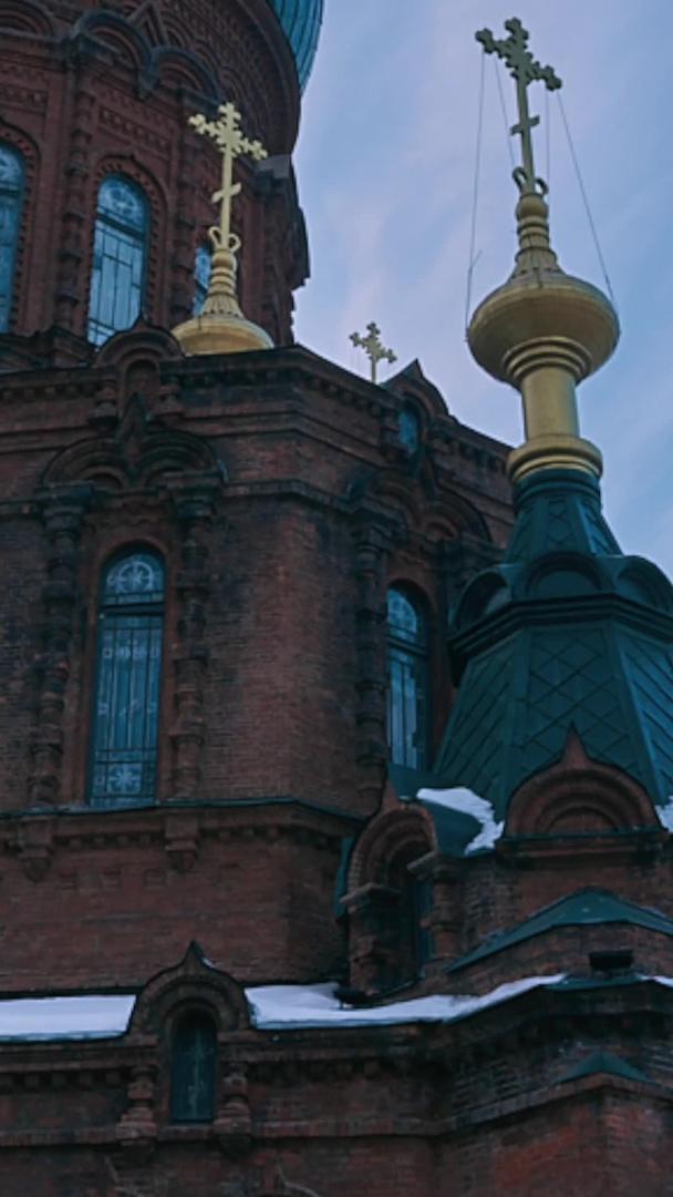 哈尔滨圣索菲亚大教堂地标建筑视频的预览图
