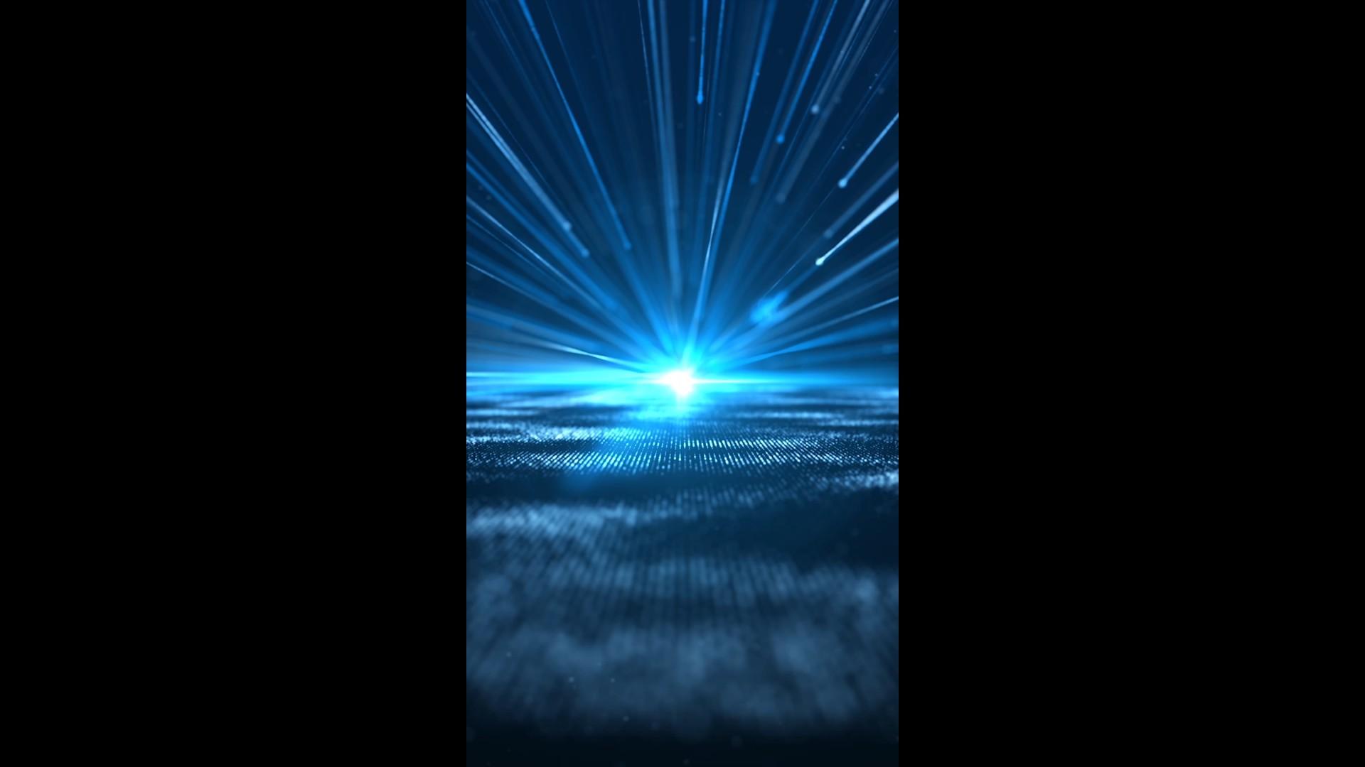蓝色粒子光线企业宣传背景视频的预览图