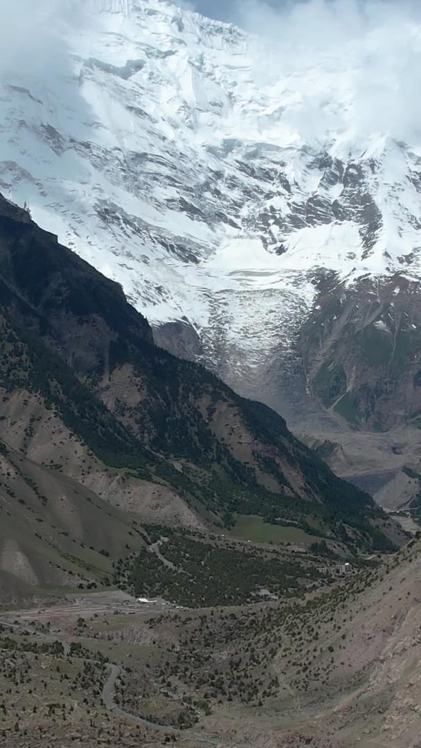 新疆帕米尔旅游景点5A奥伊塔克壮观冰川景点视频的预览图