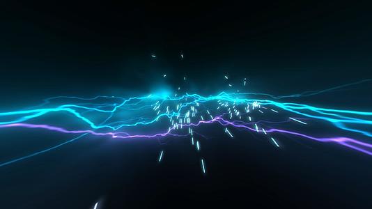 4K魔法闪电元素视频的预览图