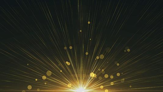 金色发射粒子背景视频的预览图