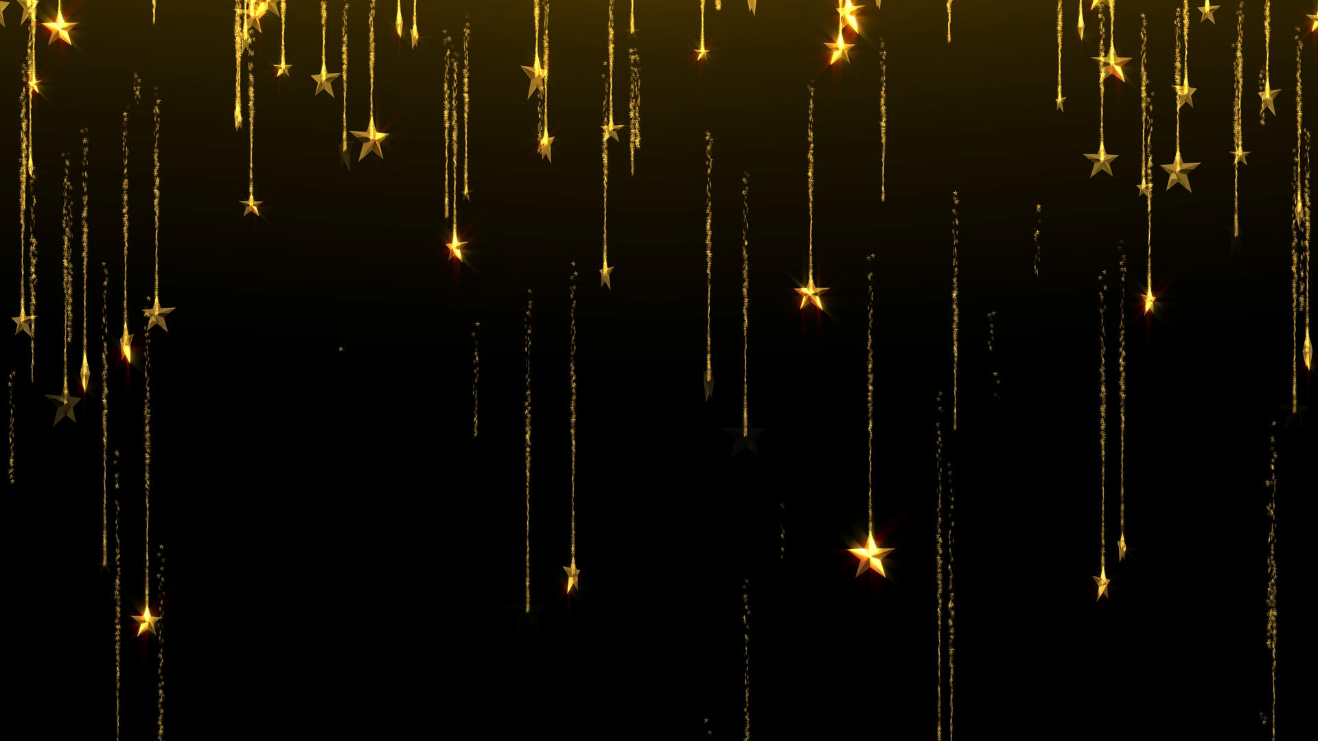 4K金色五星粒子线背景视频的预览图