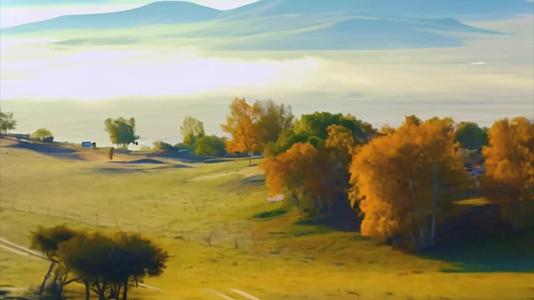 秋季乌兰布统美草原景色视频的预览图