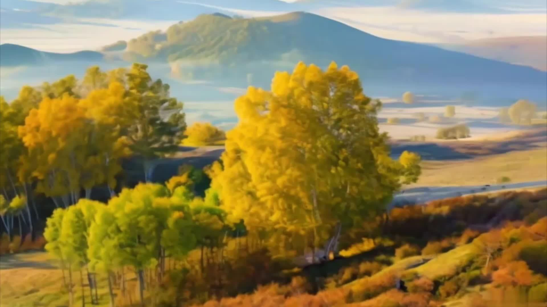 秋季乌兰布统草原景色视频的预览图