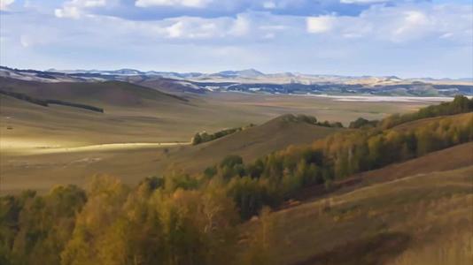 乌兰布统草原秋景视频的预览图
