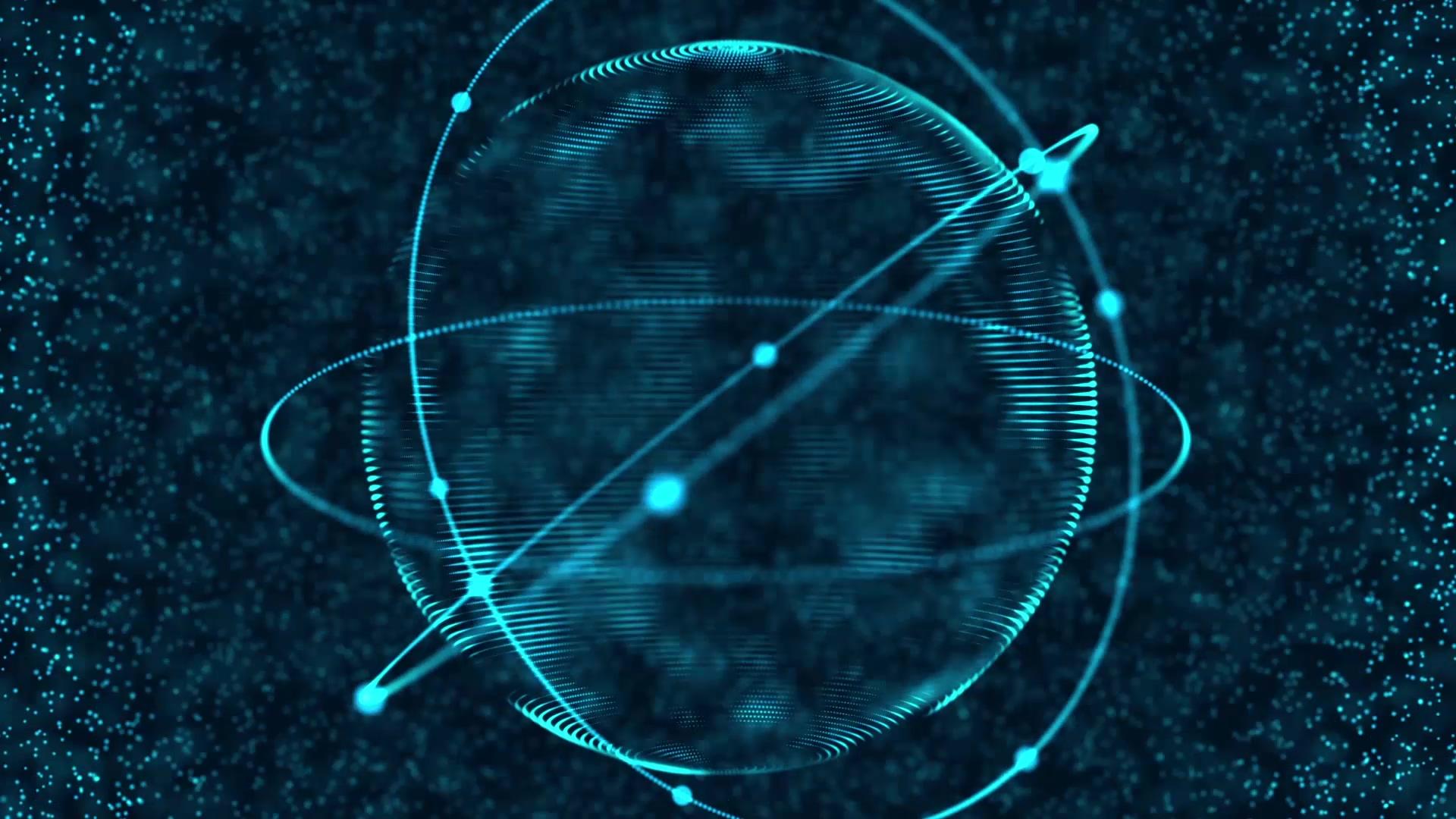 大气科技球体旋转背景视频的预览图
