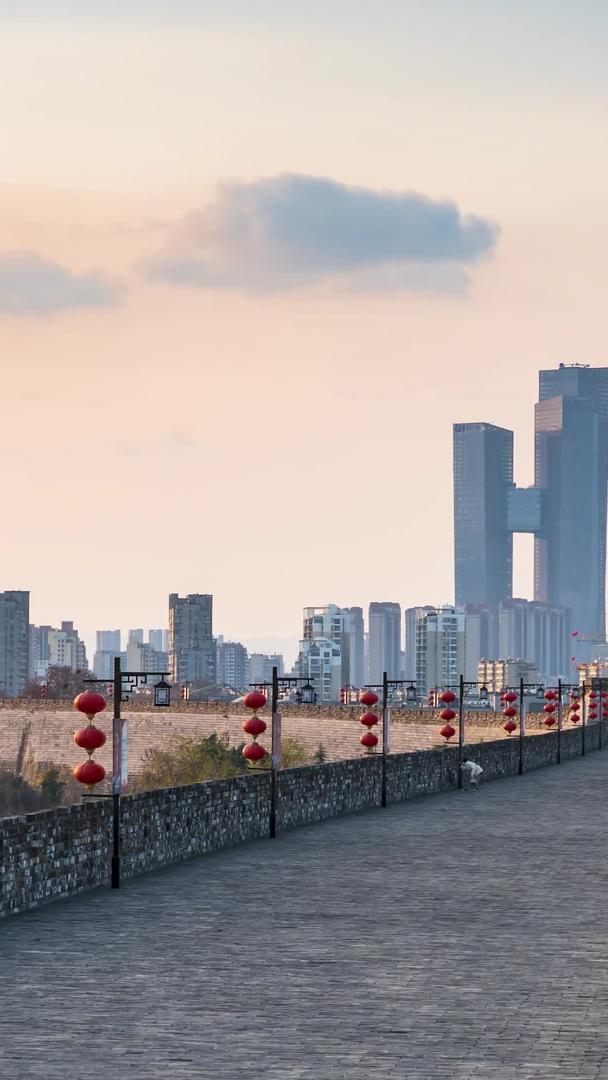 南京民城墙城市实拍延迟视频的预览图