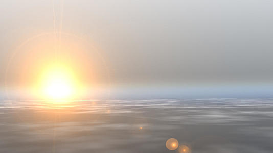 海平面模拟朝阳视频的预览图