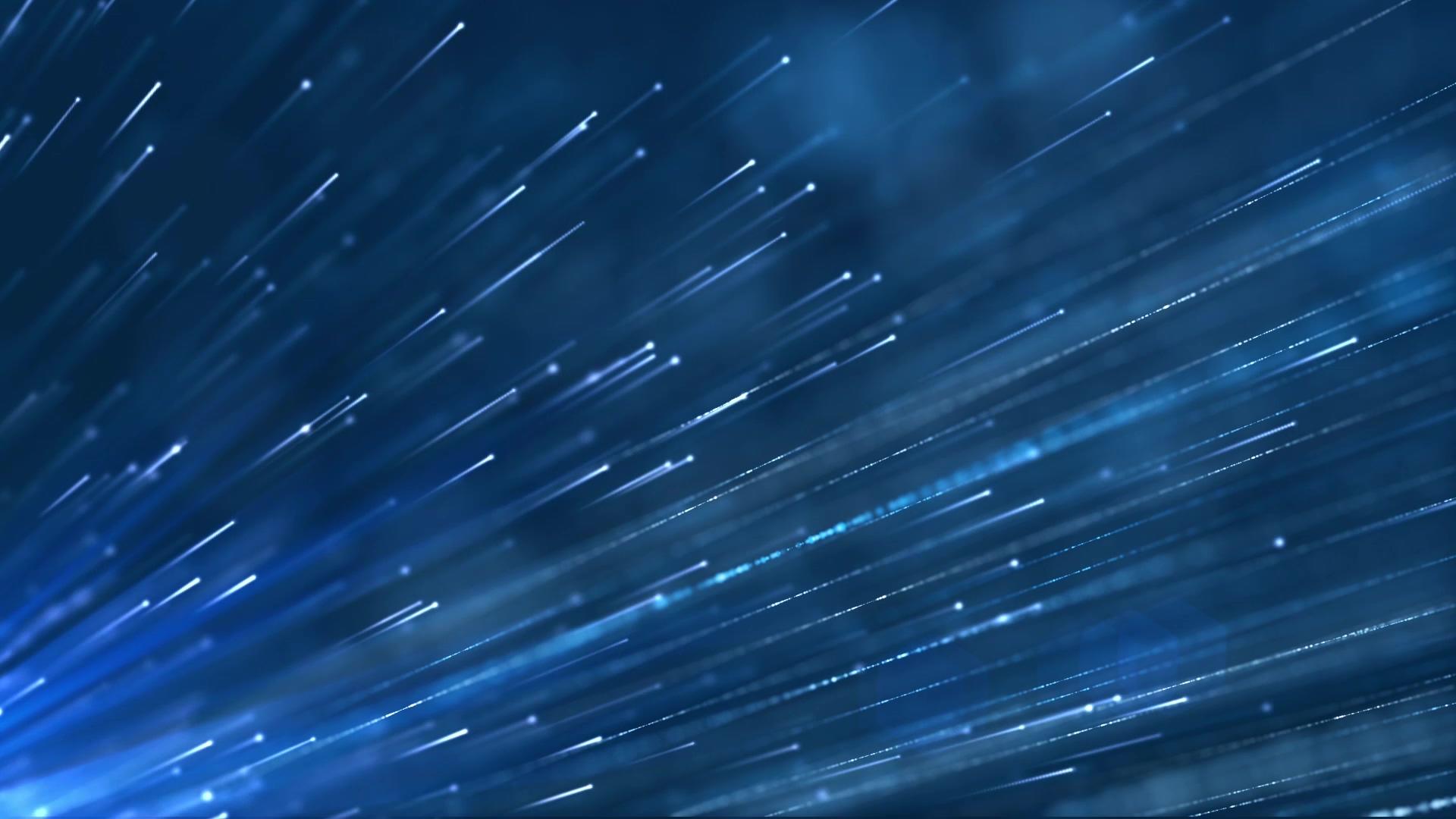 蓝色唯美粒子光线背景视频的预览图
