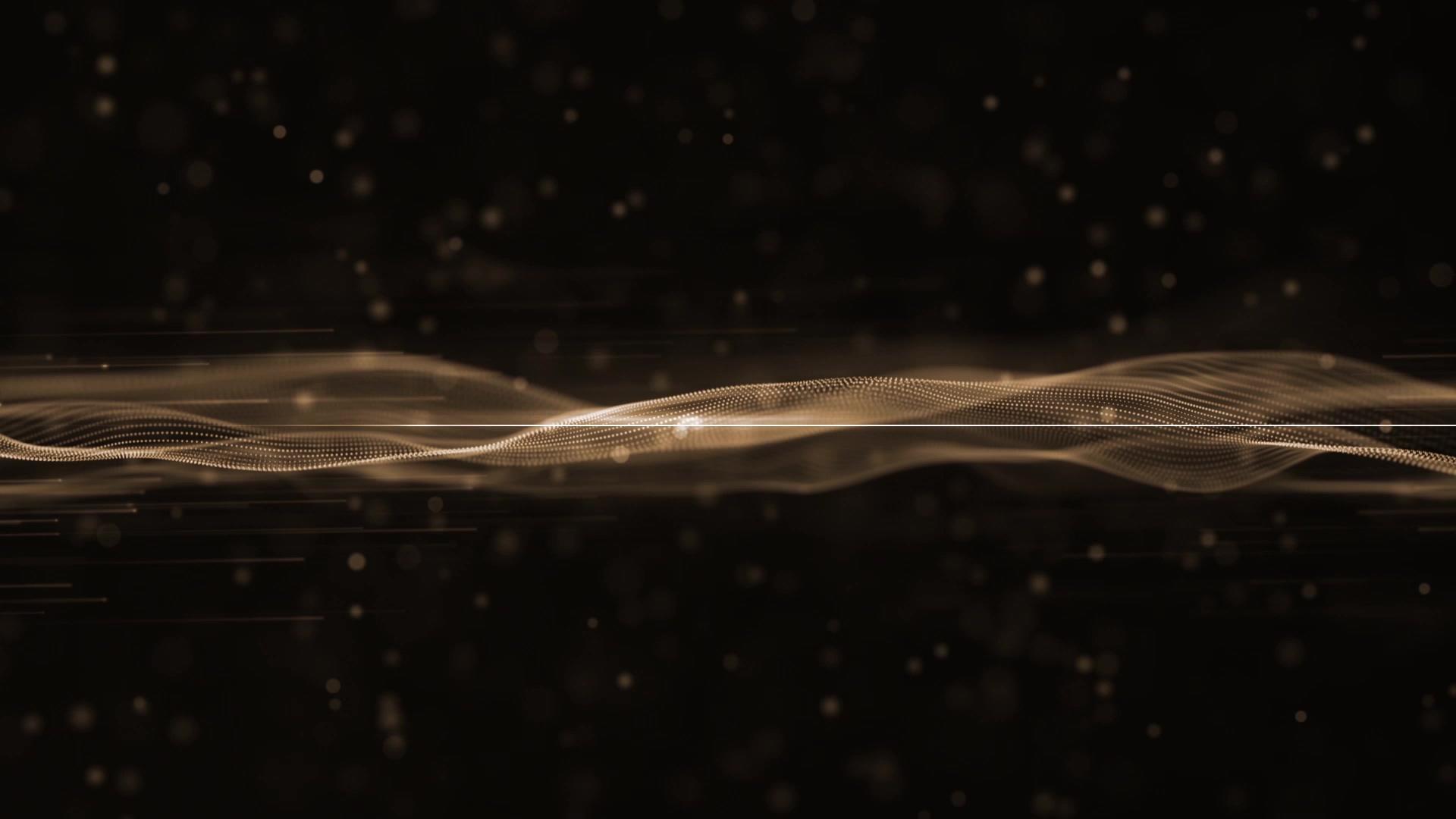 金色抽象粒子颁奖年会背景视频的预览图