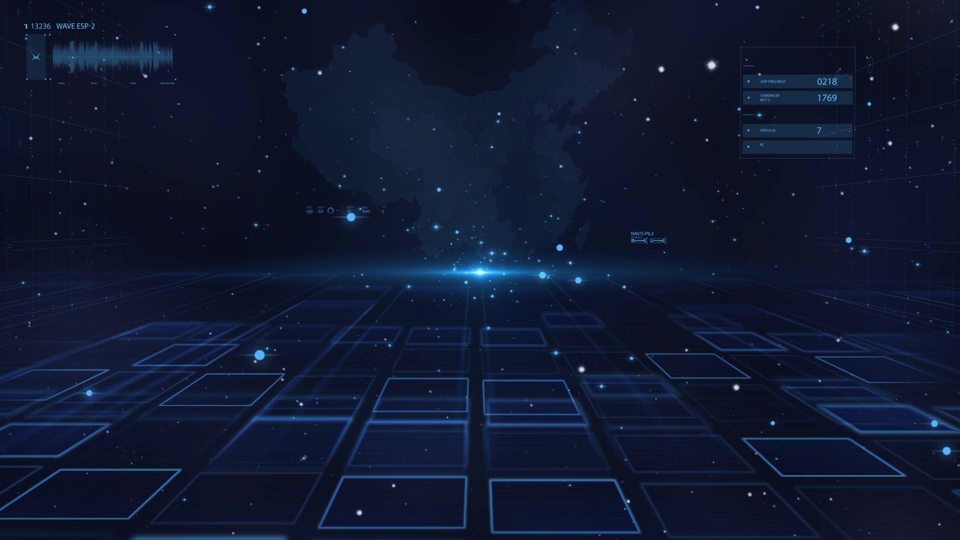 科技格子空间背景视频的预览图