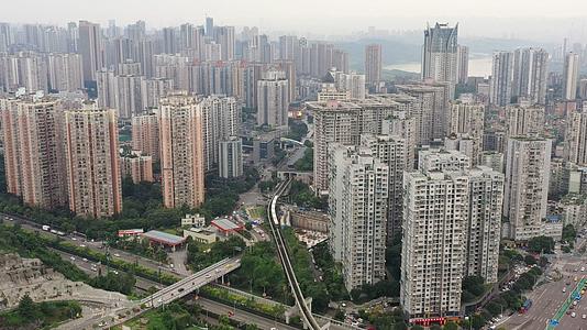 重庆大渡口区全景航拍素材视频的预览图