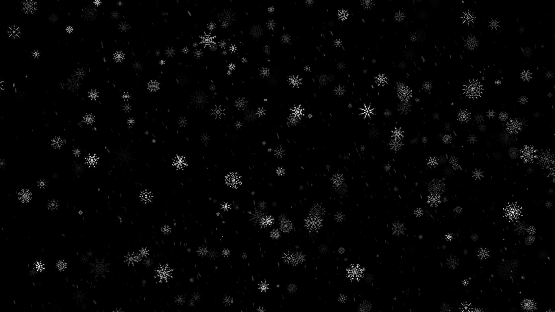 下落的雪花动画视频的预览图