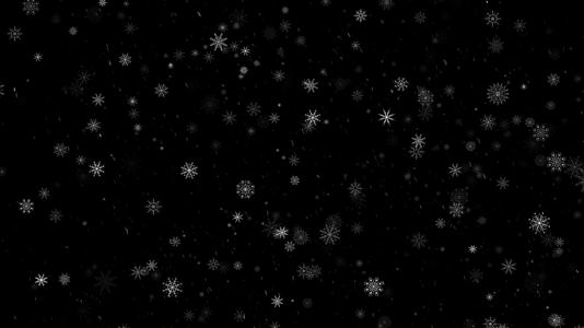 下落的雪花动画视频的预览图