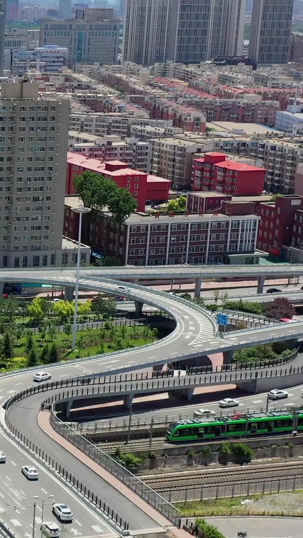 长春城市交通西解放路立交桥视频的预览图