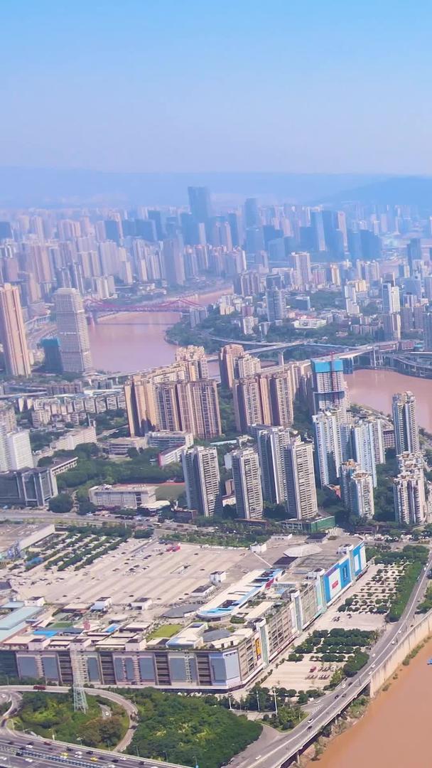 重庆陆海国际中心航拍地标建筑工地视频的预览图