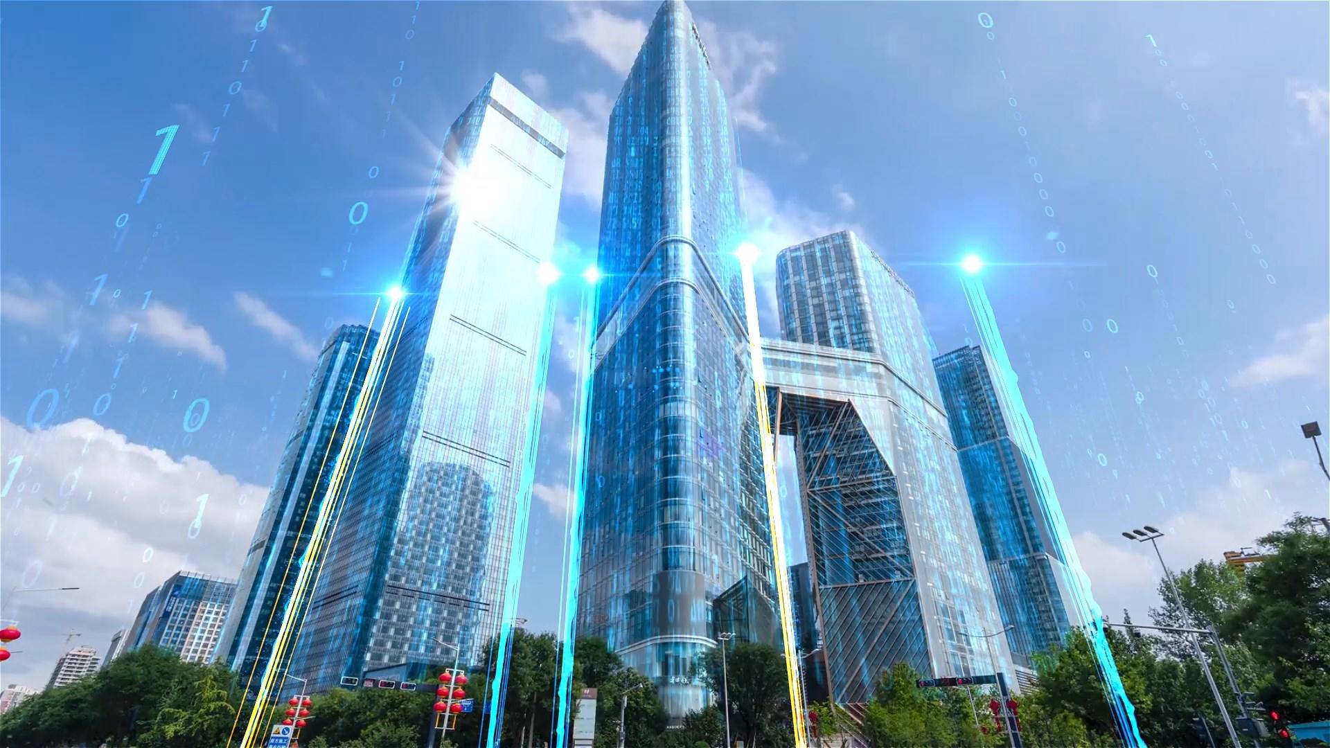 互联网5G智慧科技城市视频的预览图