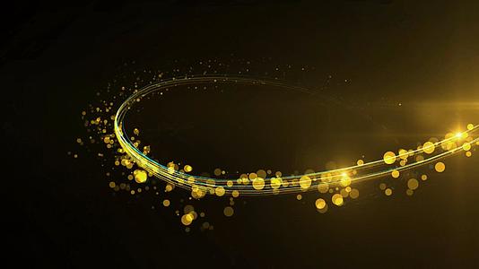 金色科技光线动画AE模板视频的预览图