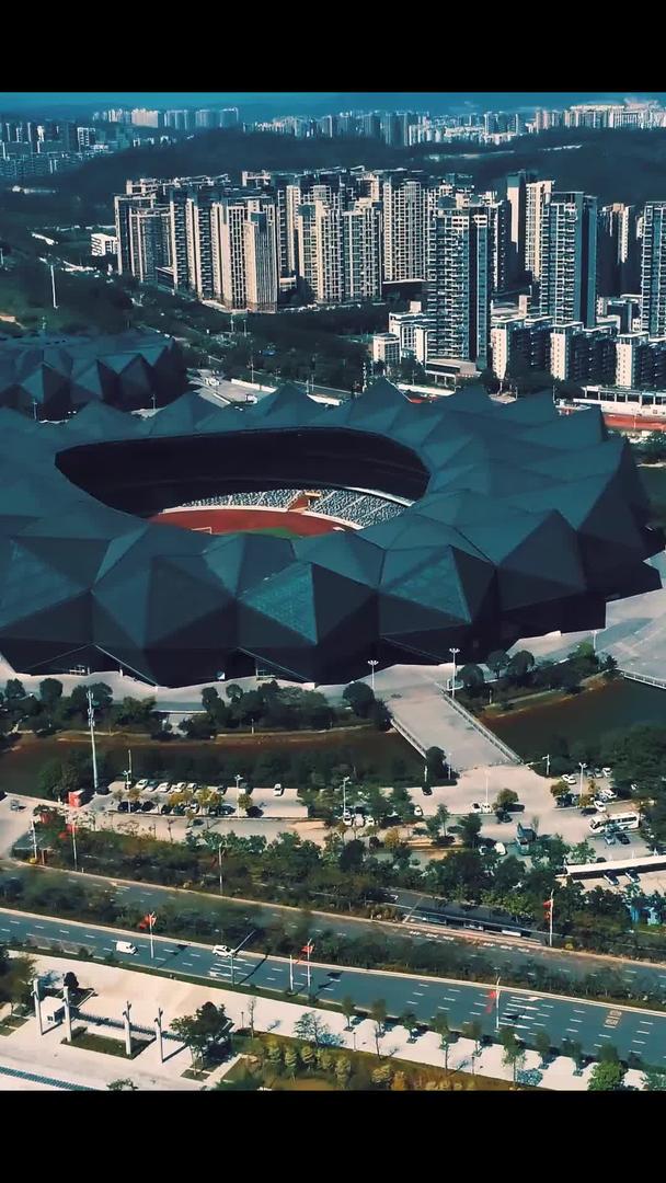 深圳大运体育中心航拍视频的预览图