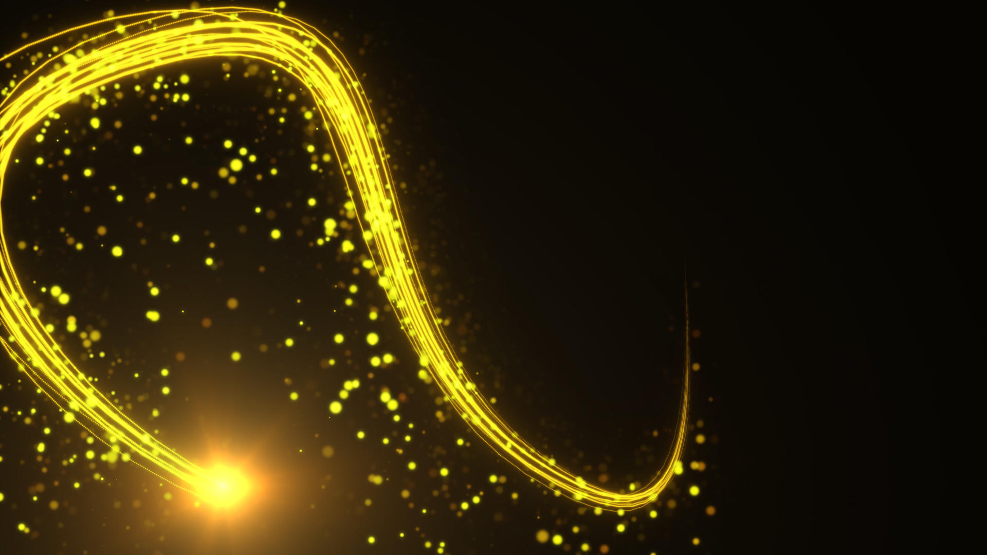 金色粒子掉落光束转场视频的预览图