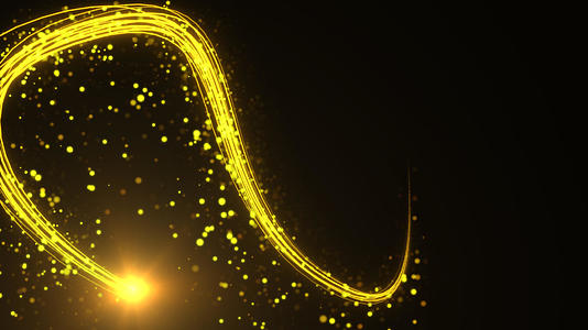 金色粒子掉落光束转场视频的预览图