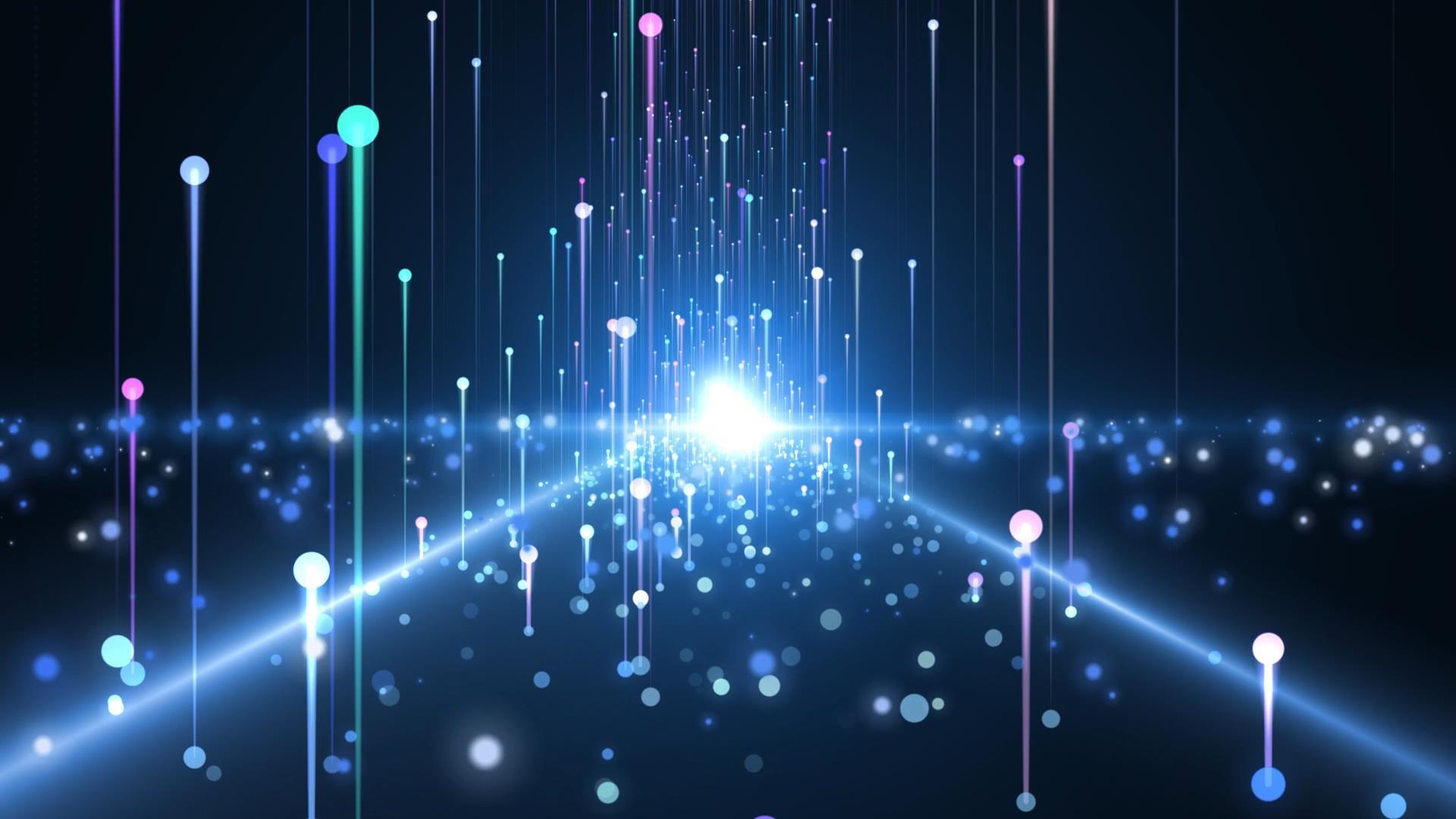 动态科技感粒子光效隧道动态视频元素视频的预览图