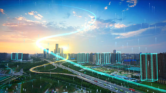 原创科技5g城市互联网互联智慧城市视频的预览图