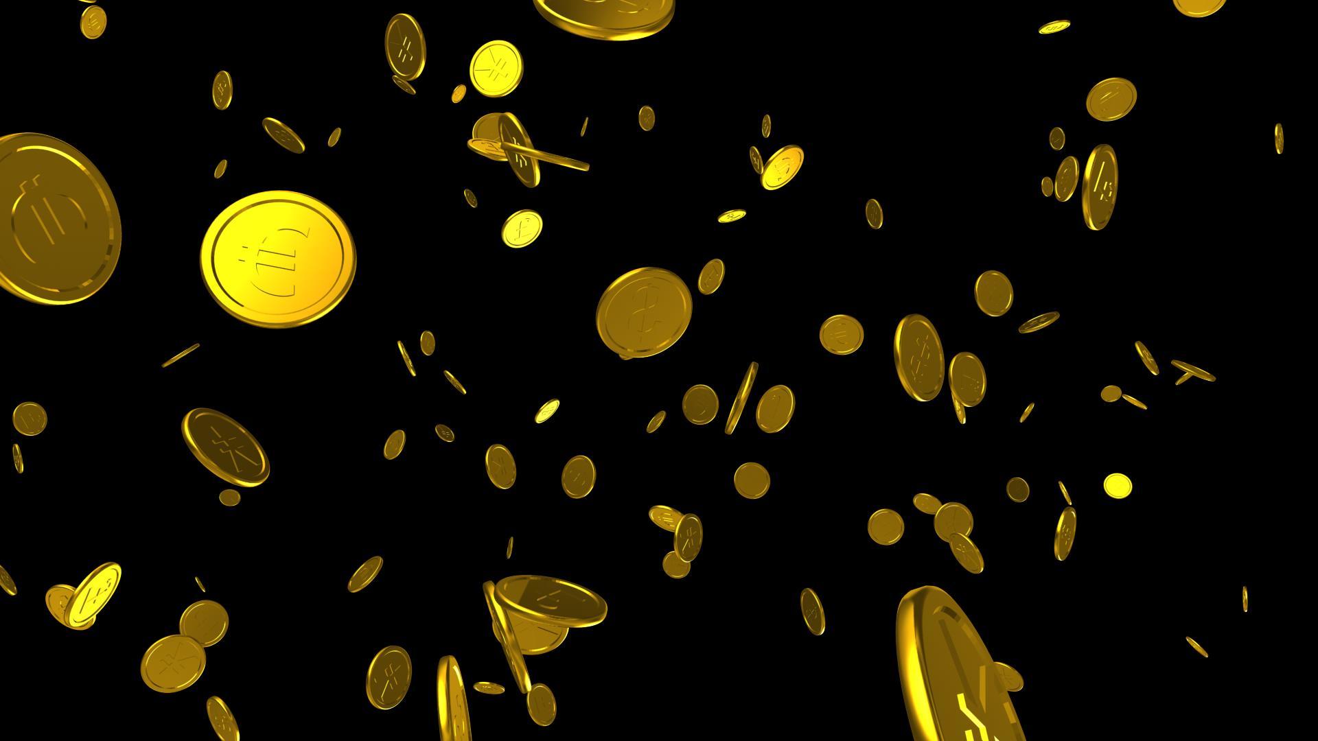 金币粒子发射元素视频的预览图