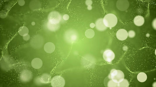 4K绿色清新粒子背景视频的预览图