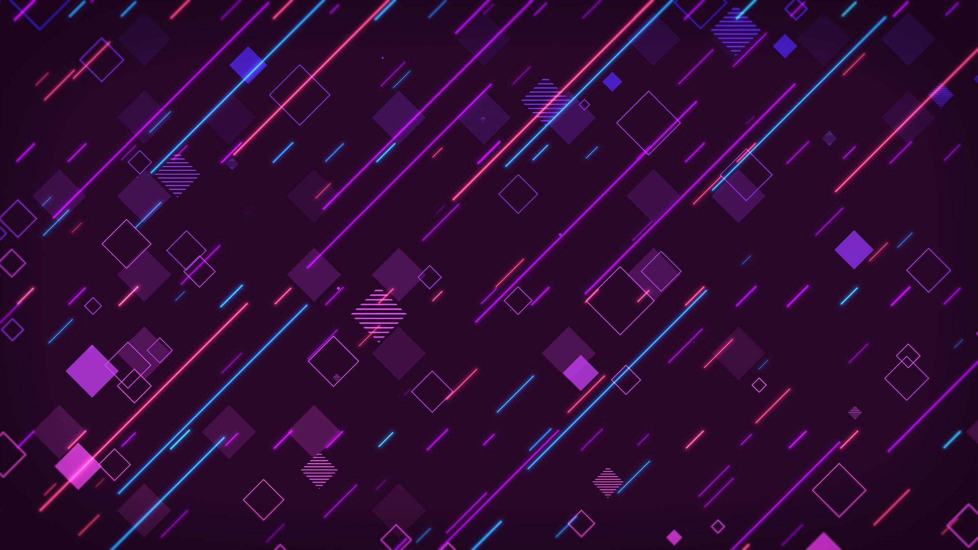 双十一双十二电商紫色赛博朋克风格动态图形背景视频的预览图