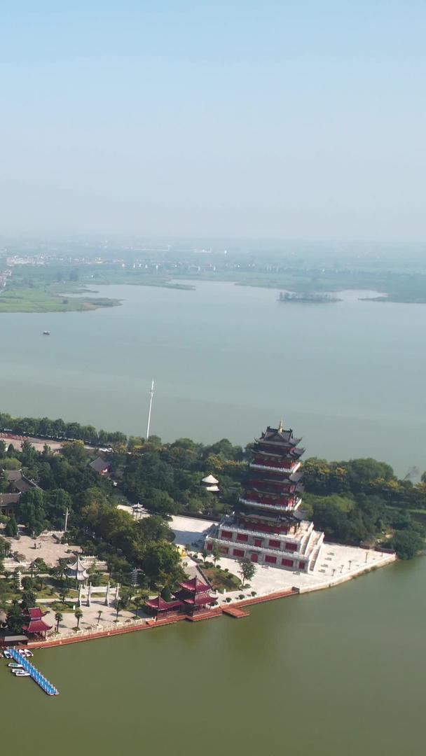 安徽省阜阳八里河旅游景区西区全景航拍视频视频的预览图