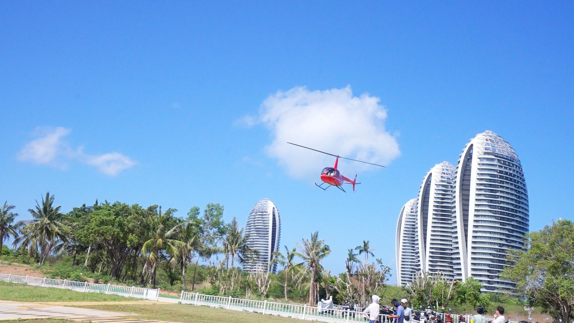三亚凤凰岛直升机视频的预览图