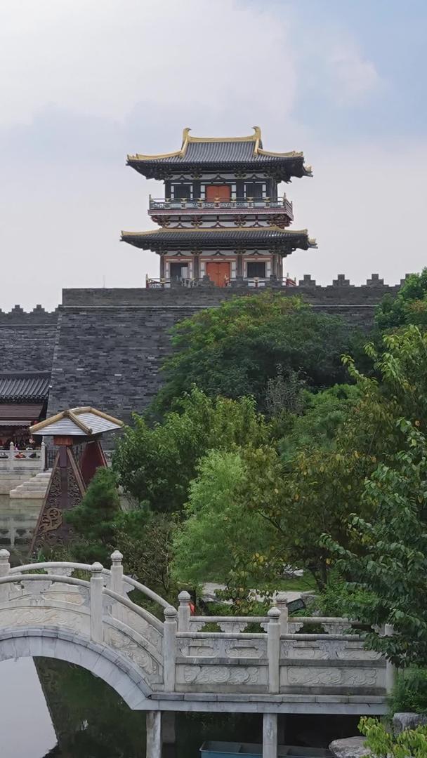 5k素材延时摄影中国唐城网红景区视频的预览图