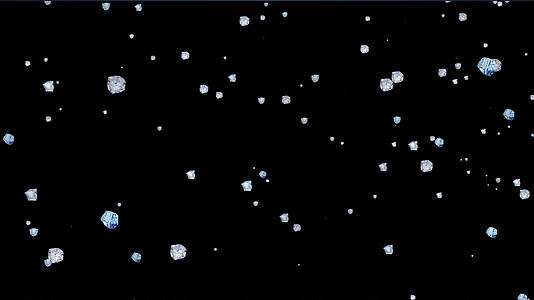 粒子冰雹动画元素带透明度通道视频的预览图