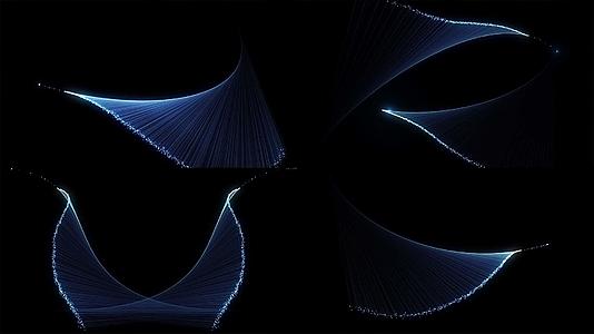美丽的4k粒子光线视频的预览图