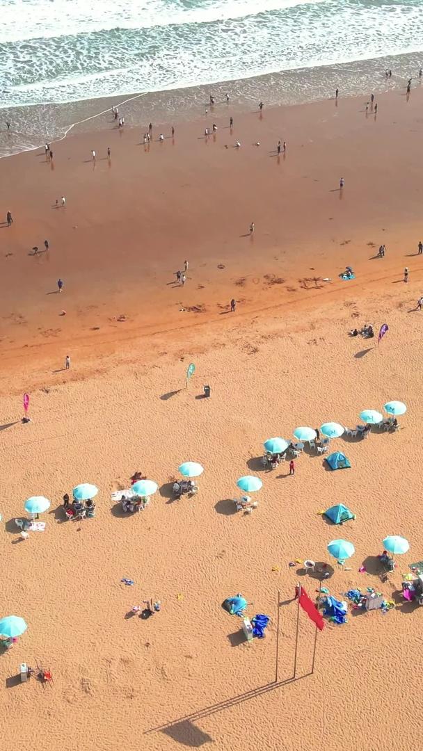 青岛景区金沙滩航拍视频的预览图