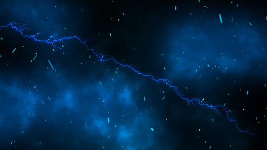 烟雾闪电粒子动画元素背景视频的预览图