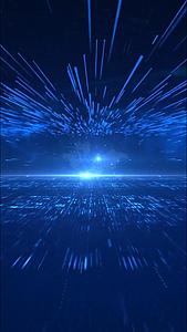 蓝色粒子光线企业宣传科技感背景视频的预览图