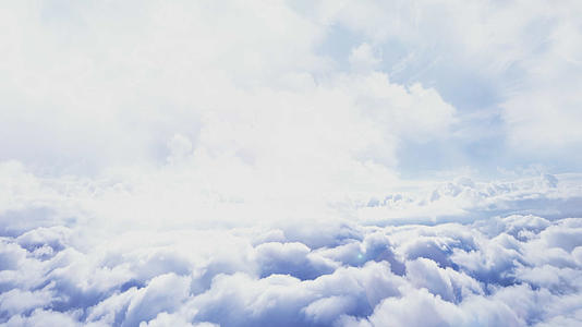 云端穿梭云层天空云雾动画视频的预览图