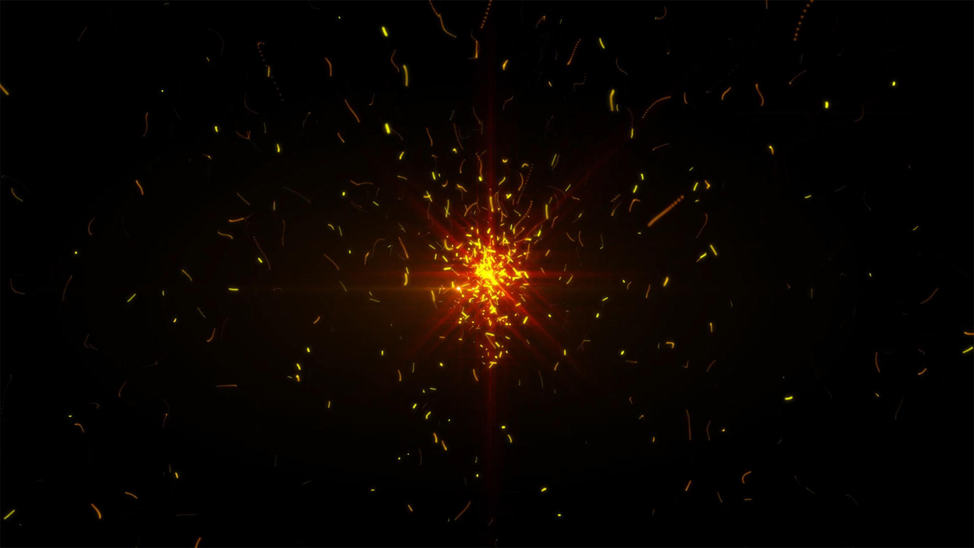 粒子爆破动画元素带透明度通道视频的预览图