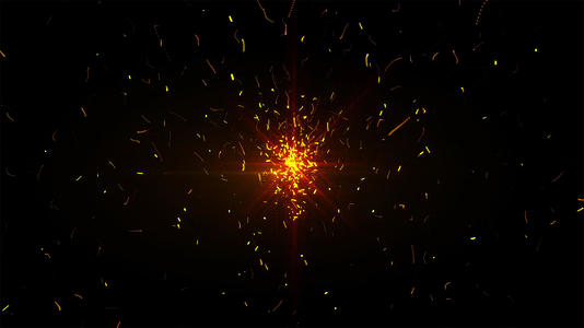 粒子爆破动画元素带透明度通道视频的预览图