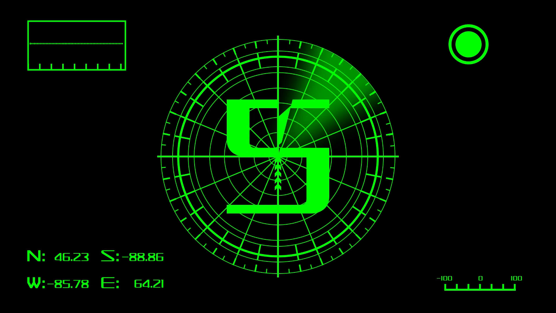 扫描倒计时绿色雷达视频的预览图