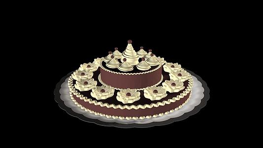 三维生日蛋糕动画视频的预览图