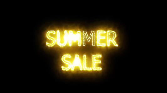 夏季销售太阳标志光明横幅和广告费2秒视频的预览图